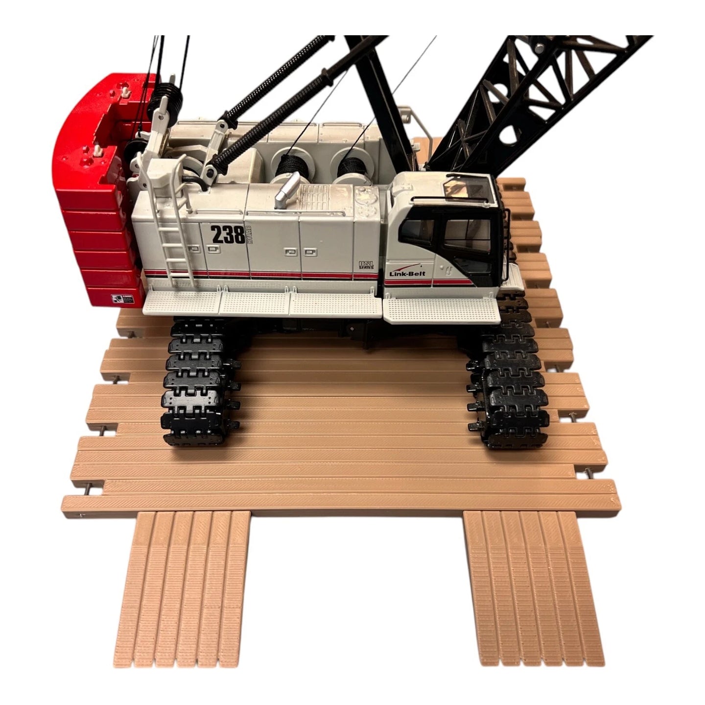 Crawler Crane Timber Mats 1/50 Scale Set of 8 with 4 ramps