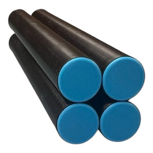1 /87 HO   24" X 40' Steel Pipe Bundle With Blue Plugs, And Ready For Transport